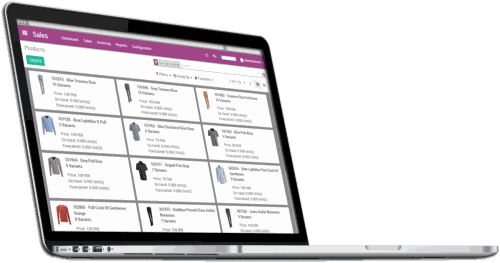 Odoo - lagerstyring Odoo - Bilde av lagerstyring