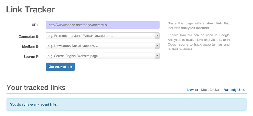 Odoo - Eksempel 1 for tre kolonner